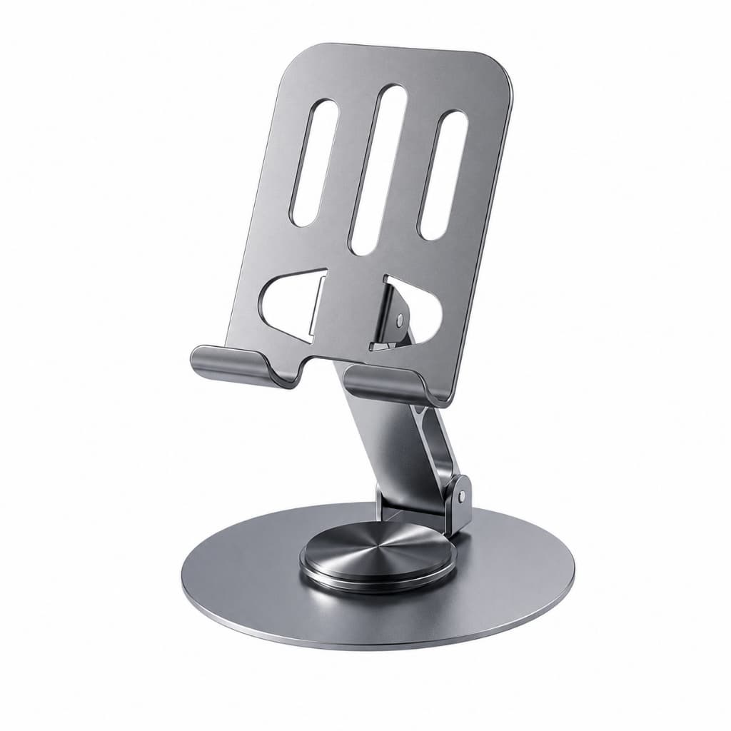 Suporte de Mesa para Celular Dobrável em Metal com Rotação 360º Holda H-C340