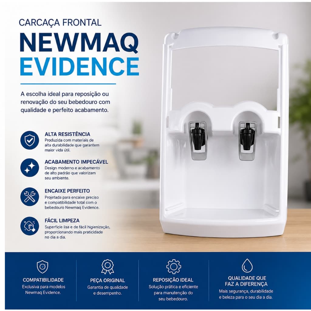 Carcaça Frontal Newmaq Newup Evidence Bebedouro Branco