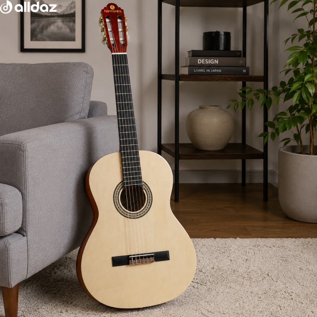Violão Acústico Clássico Nylon Harmonics GNA-111 Natural 39" Iniciante