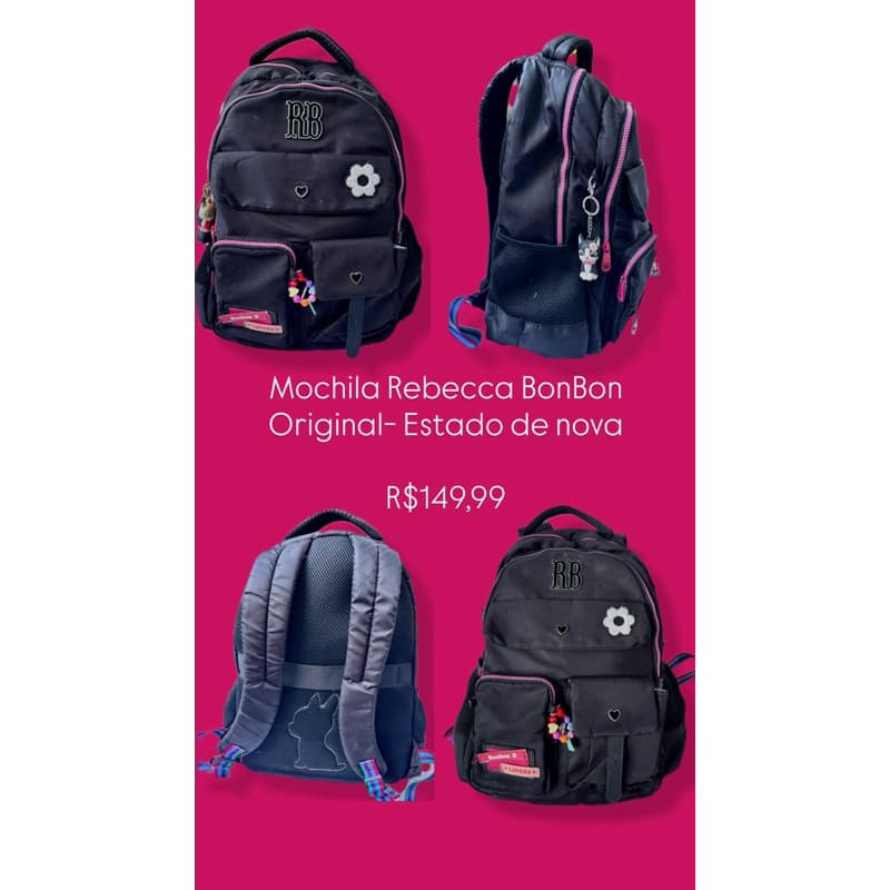 BRECHÓ- Mochila Rebecca BonBon Original USADA/ brechó bolsa feminina mochila escolar