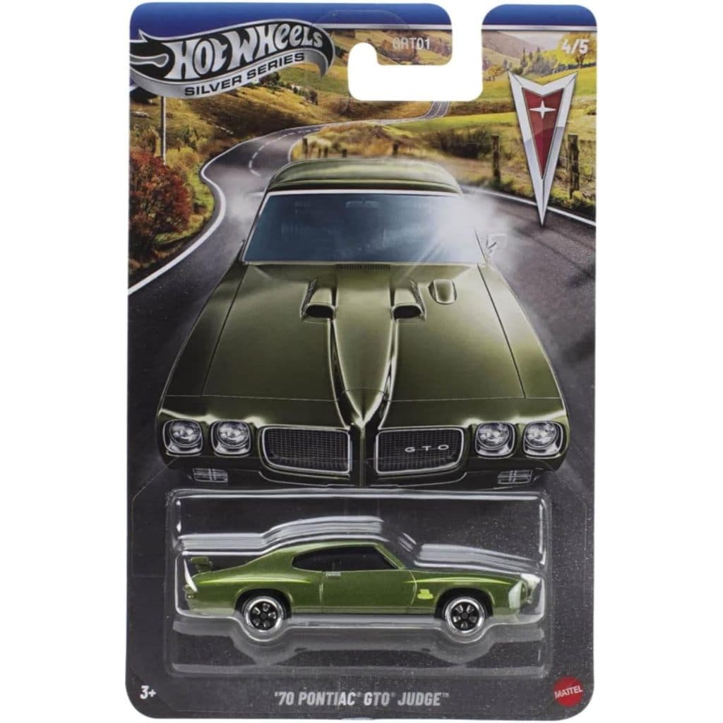 Hot Wheels Silver Series '70 Pontiac GTO Judge Miniatura 1/64 - Mattel Original