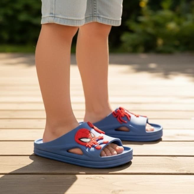 Chinelo Infantil Verão Confortável Antiderrapante Leve Personagens