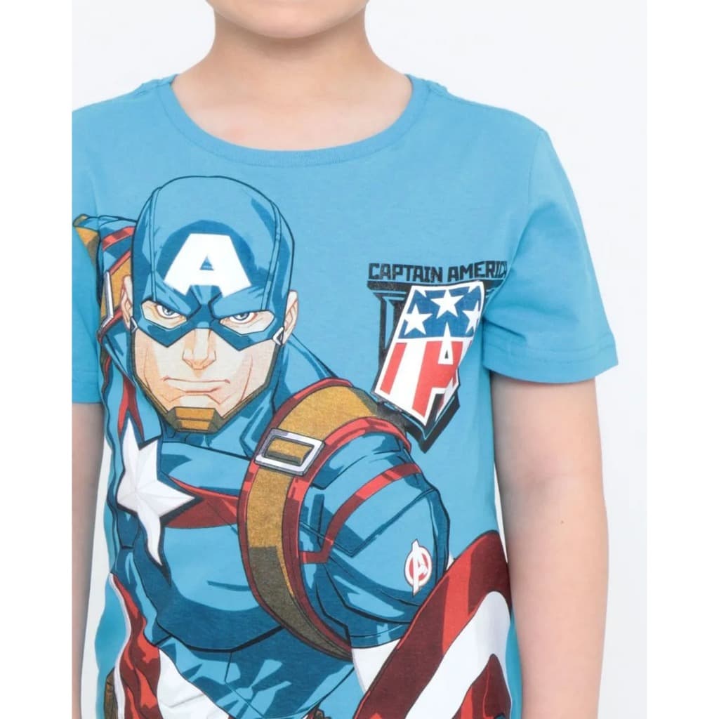 Camisa Menino Infantil Temático Capitão América RF02 (ACT)
