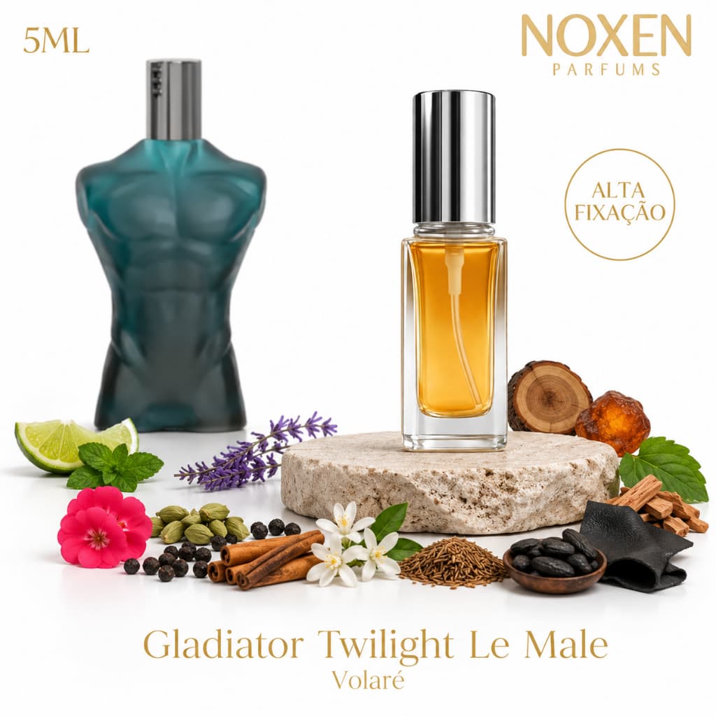 Perfume Masculino 5ml Premium Vidro Spray Gladiator Twilight LM Intenso Importado
