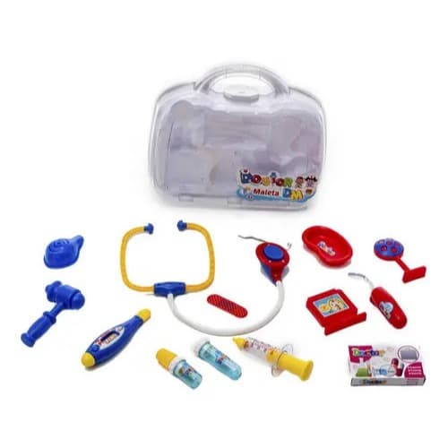 Brinquedo Kit Médico Infantil Maleta Doutora Completa 14 Peças