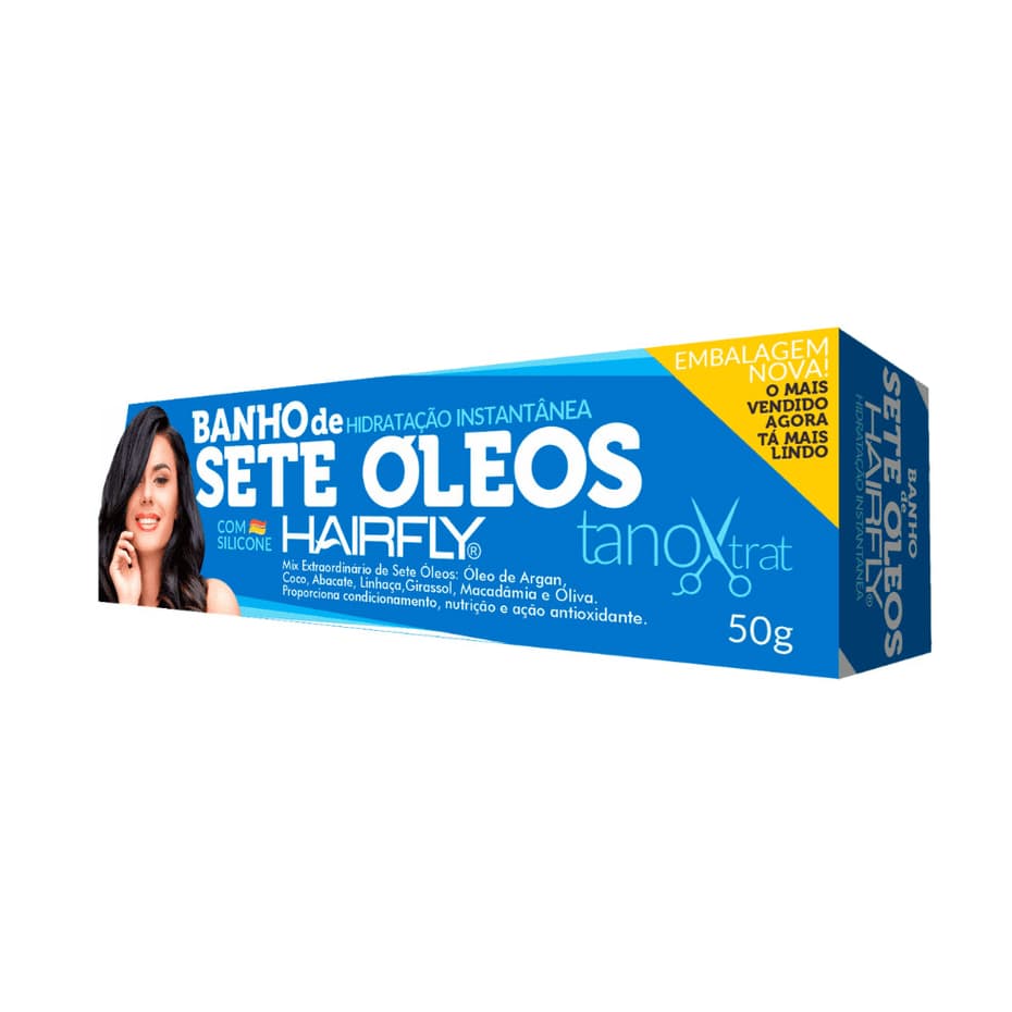 Banho de Hidratação Instantânea Sete Óleos Hair Fly 50g