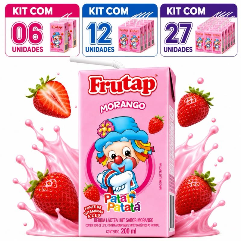 Patati Patata FRUTAP MORANGO UHT 200ml Lancheira