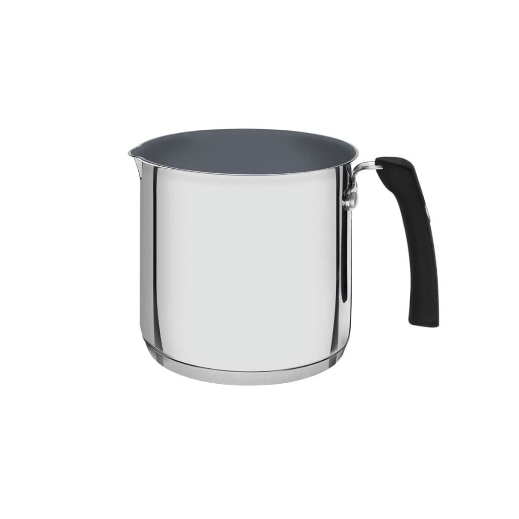 Fervedor Tramontina Solar Ceramic em Aço Inox com Fundo Triplo Interior Cerâmico Grafite Cabo de Silicone 14cm 2L