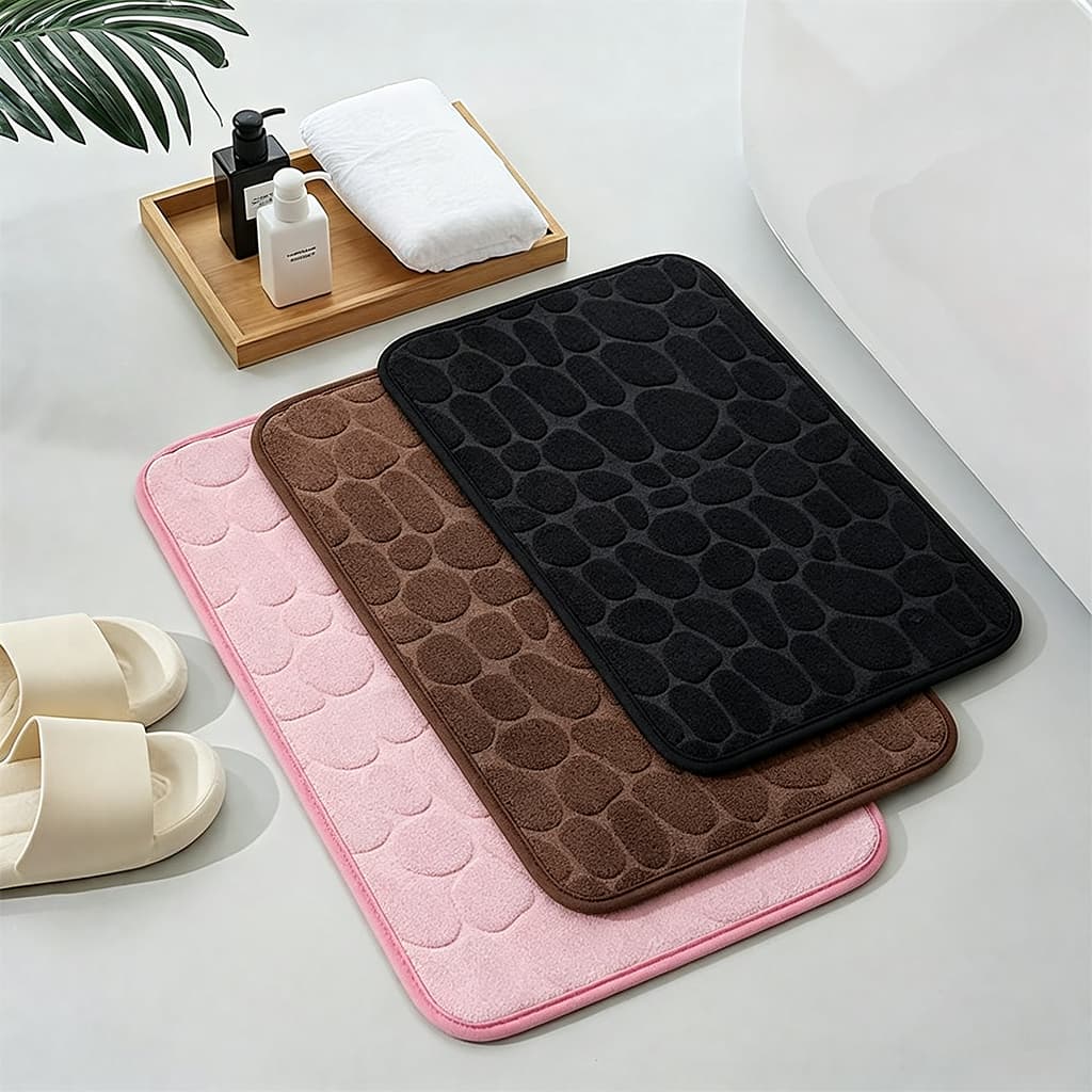 Tapete de Banheiro Antiderrapante e Absorvente de Água - Ideal para Ambientes Úmidos