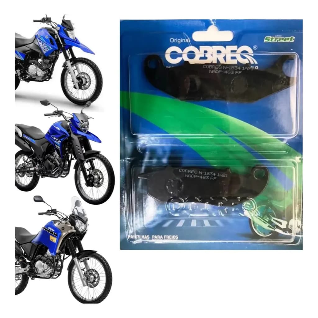 Pastilha Freio Dianteiro Yamaha XTZ Lander 250  Tenéré 250 XTZ Crosser 150 2016 a 2026 Original Cobreq