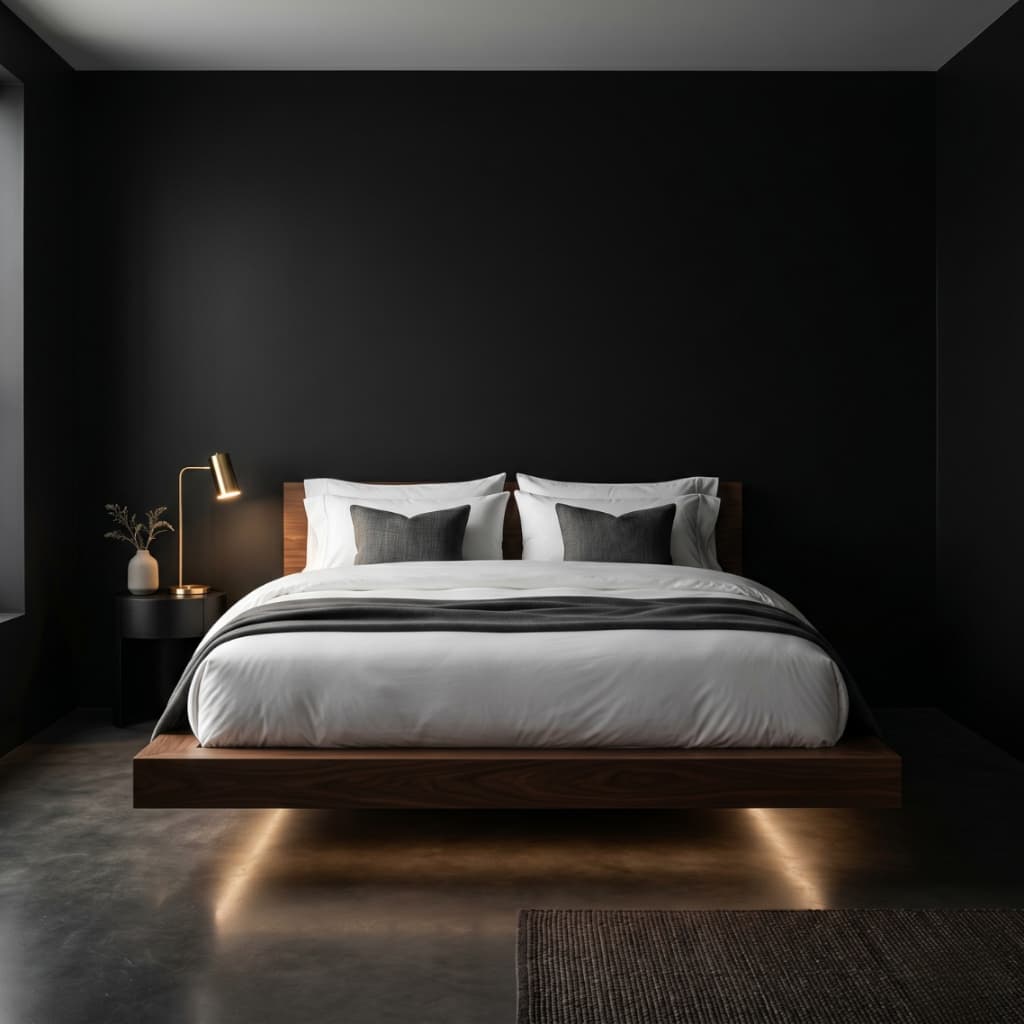 sala decoração de mais móveis, ela precisa de mais personalidade: o preto traz o luxo que o branco não alcança.