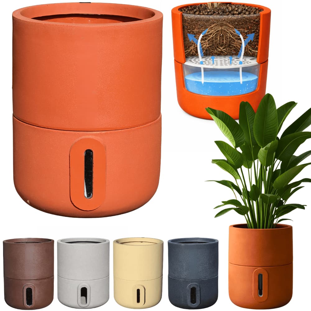 Vaso Planta Inteligente Autoirrigável Brota Urbi 33x25