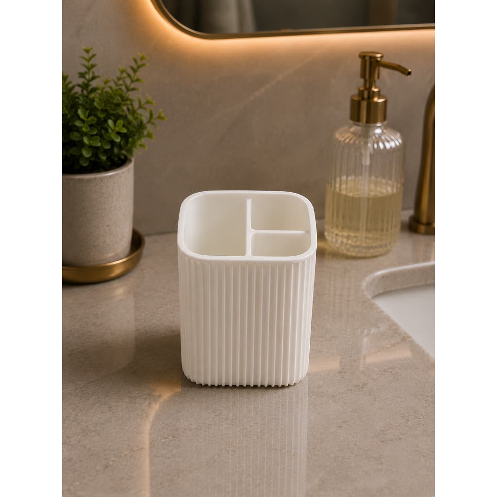 Porta Escovas Com Design Minimalista Para Organização do Banheiro, kit para banheiro