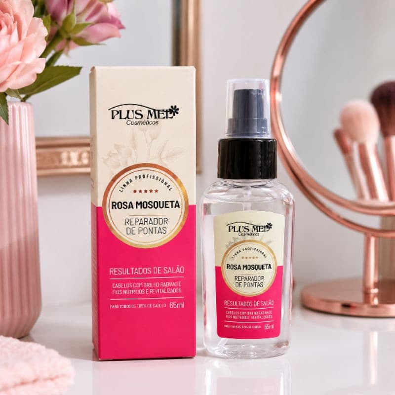 Reparador de Pontas Plus Mel 65ml Rosa Mosqueta, Alecrim e Btox Profissional