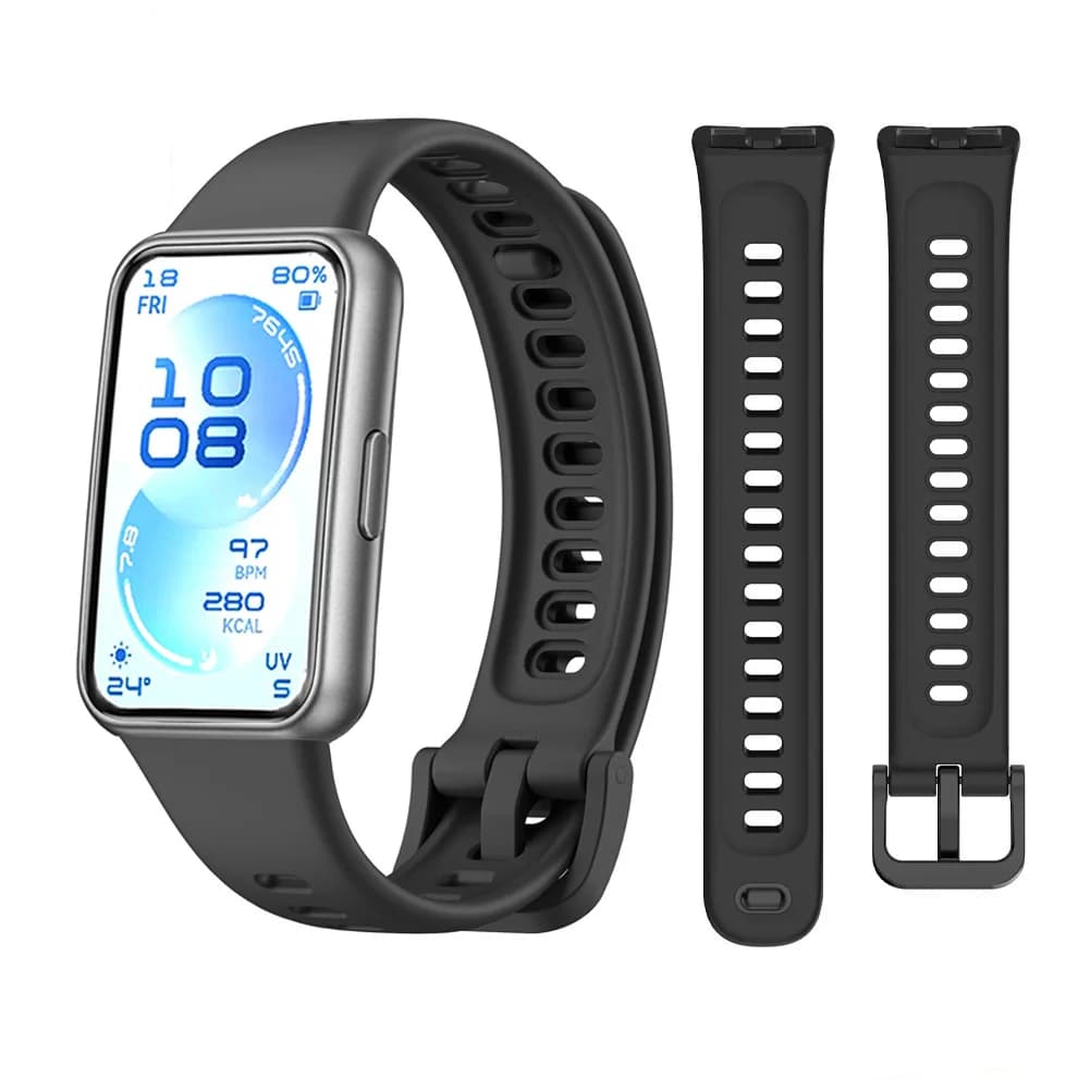 Pulseira Alça de Silicone Exclusiva para a Versão Huawei Band 11 / 11 Pro (Trava clique)