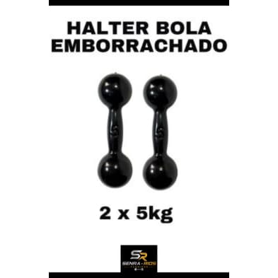 Par Bola Emborrachado 05 KG Academia Treino Fisio Casa Gym