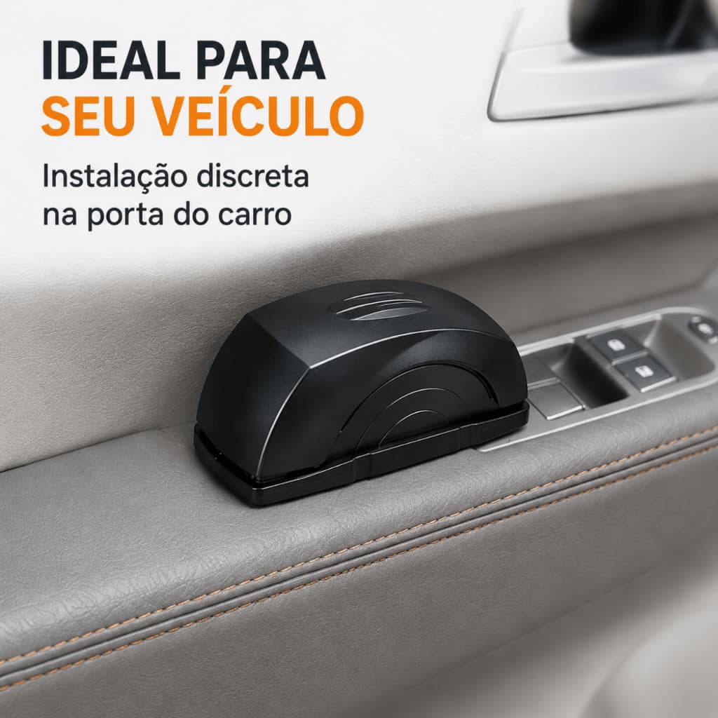 Mini Lixeira Acessório Automotivo de Porta Compacto com Tampa Organizador Multiuso para Carro Fácil Instalação
