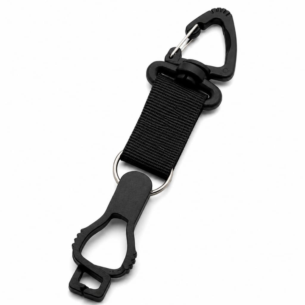 Clip Porta Luvas Multiuso Com Presilha Porta Objetos Preto