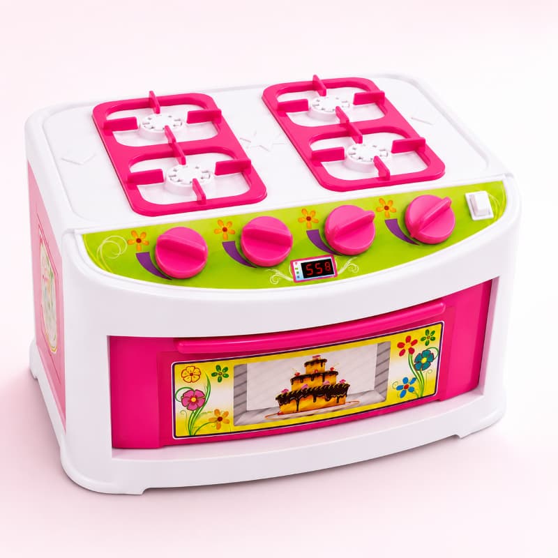 Brinquedo Mini Fogãozinho De Cozinha Infantil Abre Forno Happy Cook Menina Menino