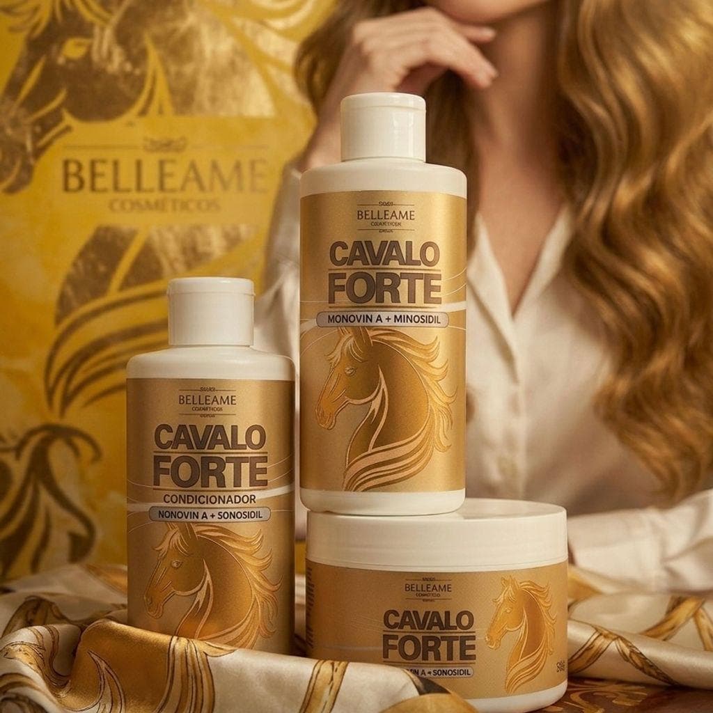 Kit Crescimento Capilar Biovin-A  Cavalo Forte 3x300g (EMBALAGEM NOVA)