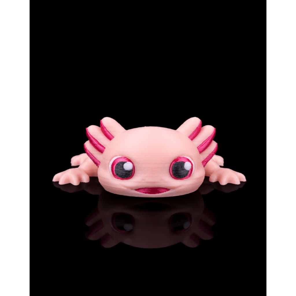 Chaveiro Mini Axolote Articulado Brinquedo Fidget Toy Criaturas Marinhas para Coleção
