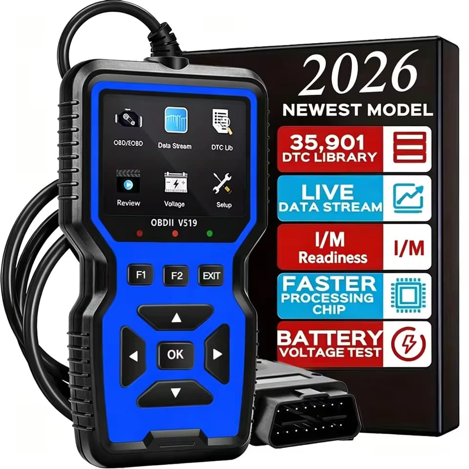 Scanner Automotivo V519 OBD2 – Leitor de Falhas Profissional, Códigos e Diagnóstico em Português