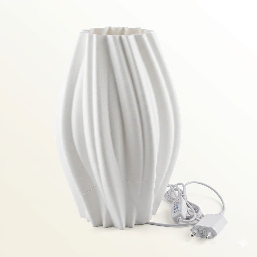 Luminária SOPRO - Moderna Abajur Decorativo LED Design Escandinavo.Completa com LED , controle de 3 tonalidades ,tomada
