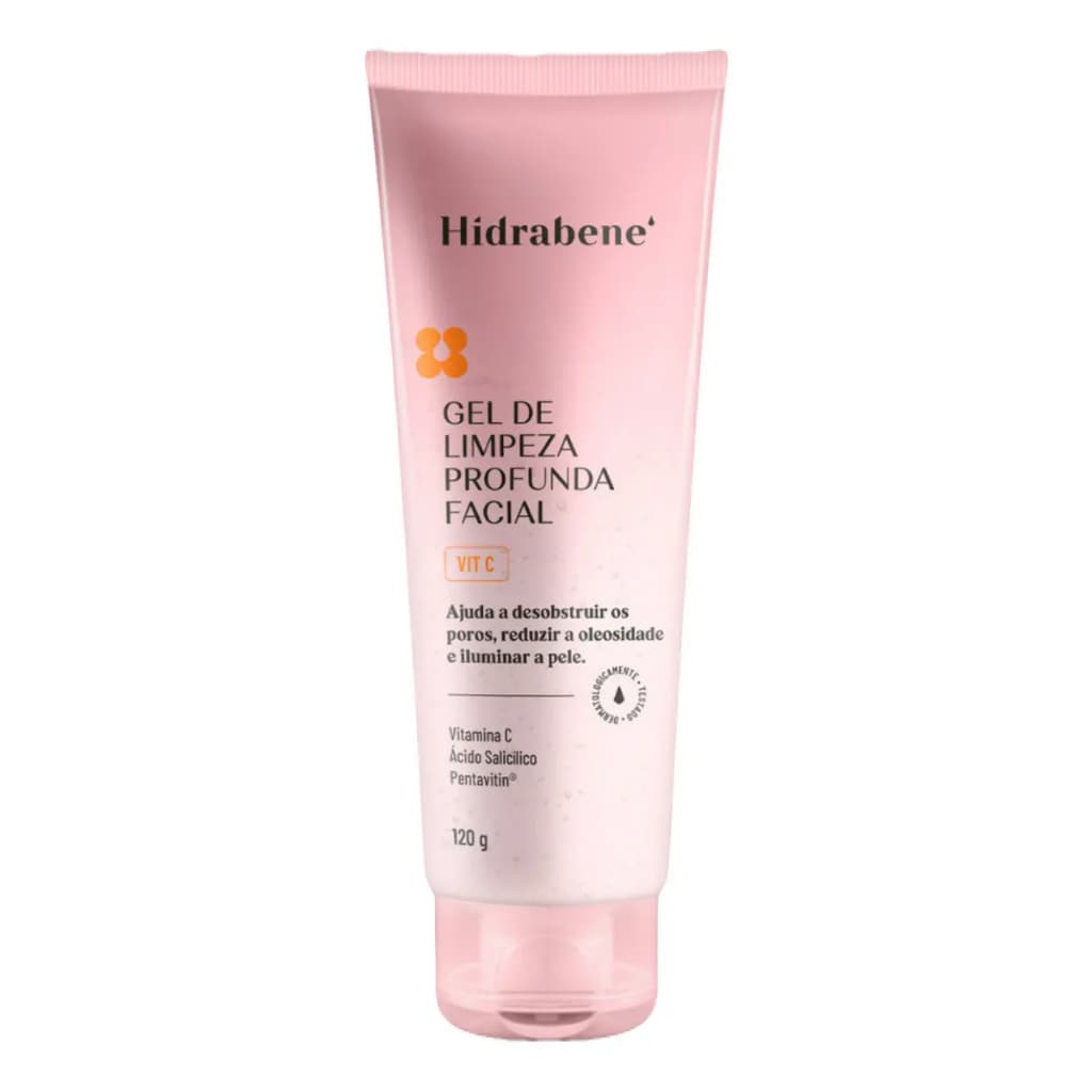 Gel De Limpeza Profunda Facial Vitamina C Pele Mista Oleosa 120g - Hidrabene