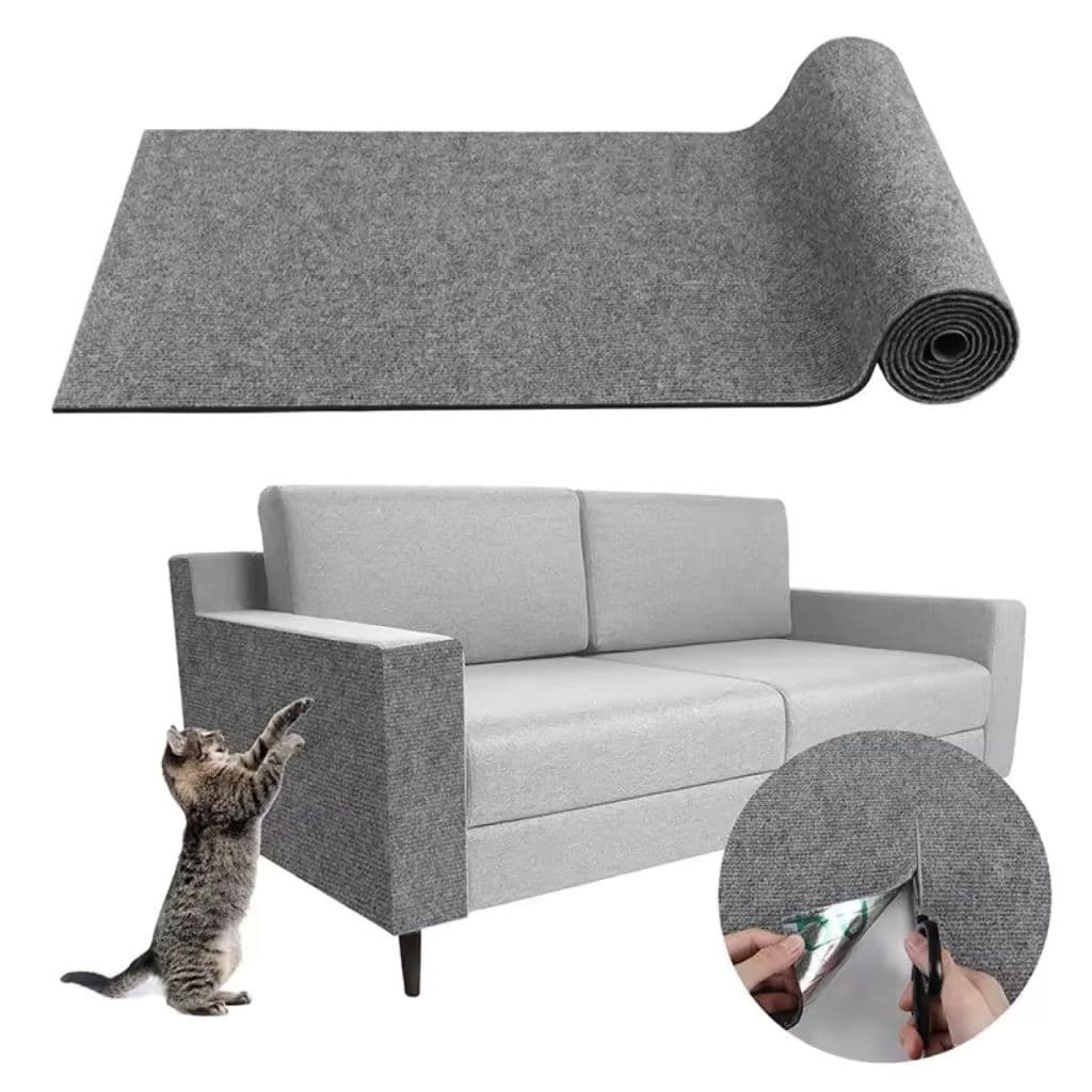 Arranhador Adesivo para Gatos - Protetor Sofá Cama Box Móveis Parede Carpete Alta Qualidade 100x40cm