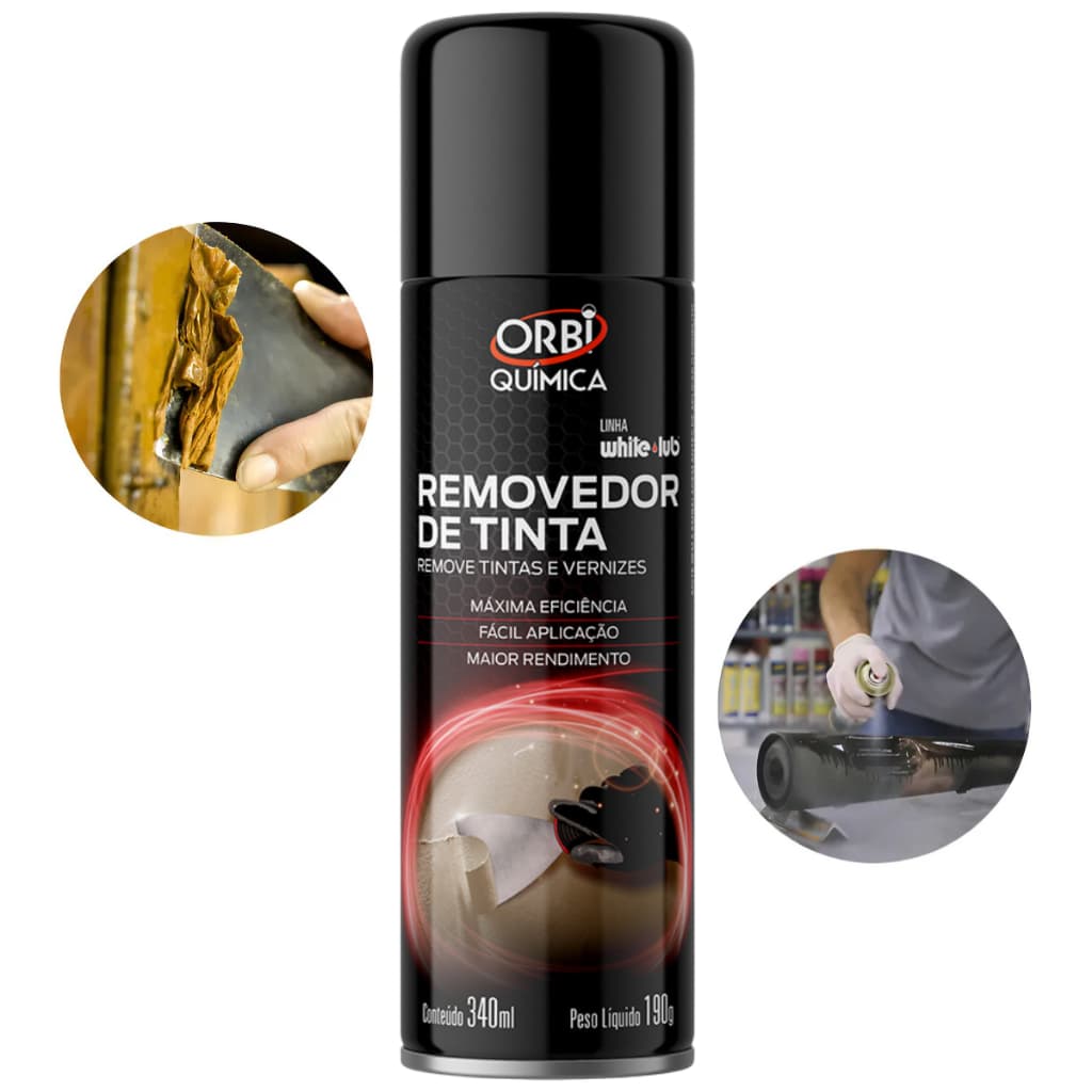 Removedor Spray De Tinta E Verniz Orbi 340ml