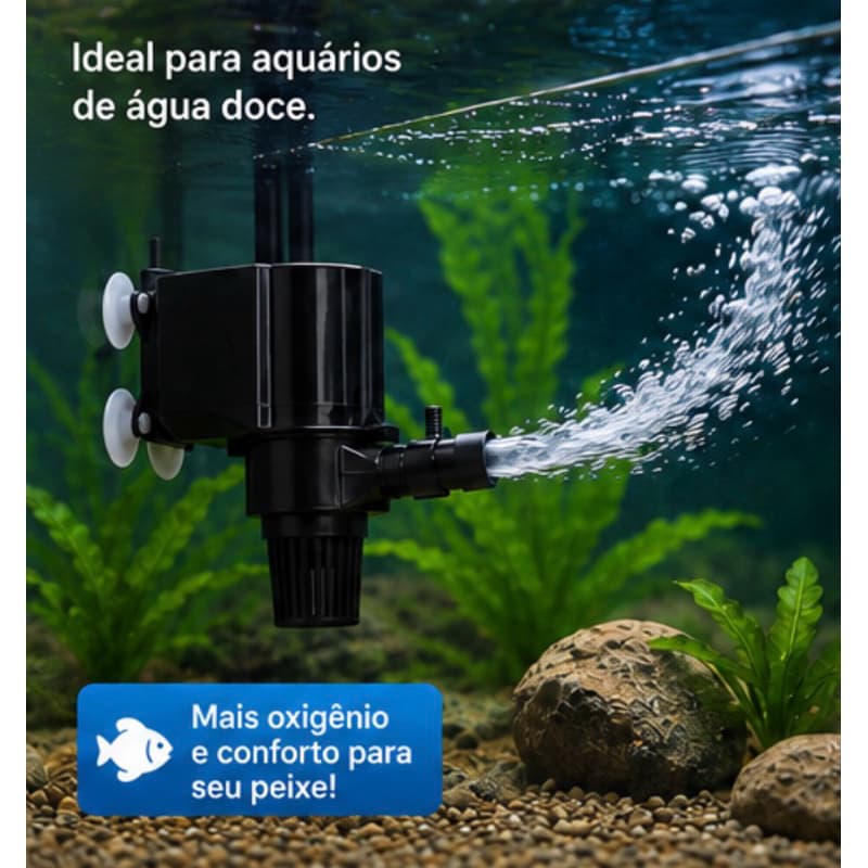 BOMBA SUBMERSA P/ AQUÁRIO FONTE HIDROPONIA MINI, 180, 280 ou 1200 escolha seu modelo!