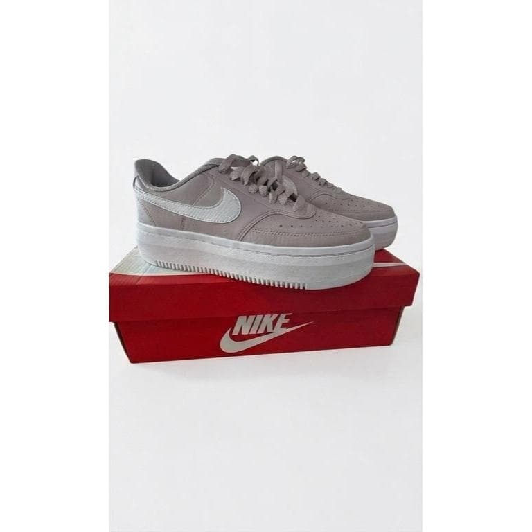 Tênis Feminino Nike Court Vision Alta LTR Couro  Plataforma