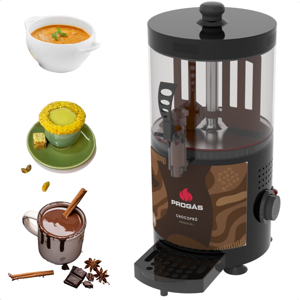 Máquina Profissional Chocolate Quente Chocolateira Fondue 3l 220v