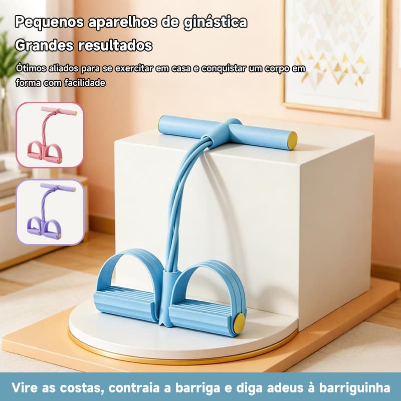 Elástico tensão  Em Casa Fitness Musculação  com apoio para pés Maior Estabilidade