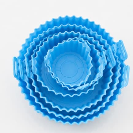 Kit 6 Peças Forro Para Air Fryer De Silicone Reutilizável diversas cores