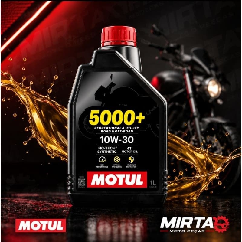 Motul 5000+ 10W-30 Alta Performance – Proteção Total para sua Moto!