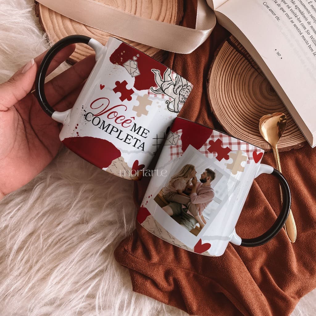 Presente personalizado namorados, caneca personalizada com foto casal, presente dia dos namorados