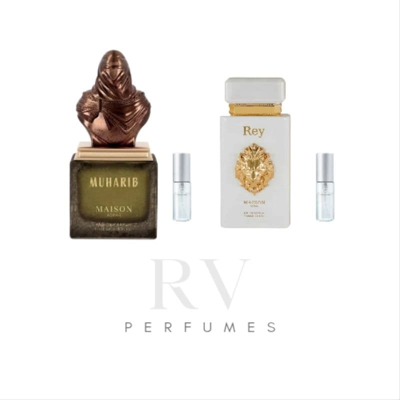 Combo – Maison Asrar Muharibe + Maison Asrar Rey | Perfumes Árabes Masculinos Alta Fixação