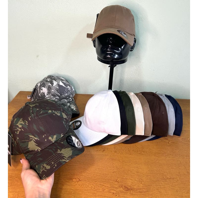 BONÉ PREMIUM BONÉ LISO SEM MARCA BONÉ SEM MARCA BONÉ LISO BONÉ CAMUFLADO BONÉ EXÉRCITO BONÉ ABA CURVA