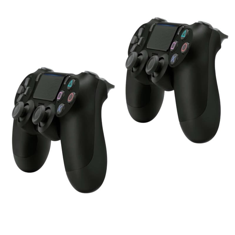 Kit Com 2 Controles Dualshock Para Ps4 | Preto | Com Caixa e Cabo