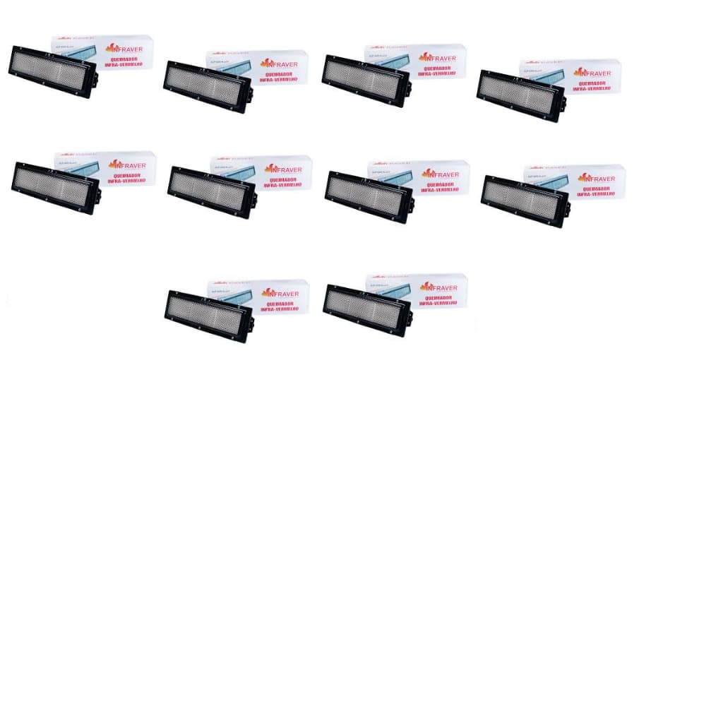 10 queimadores infravermelho para frangueira / máquina de assar frango.