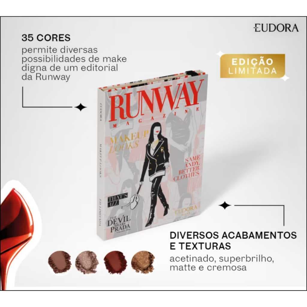 Palette de Sombras Eudora Make 35 cores 28g