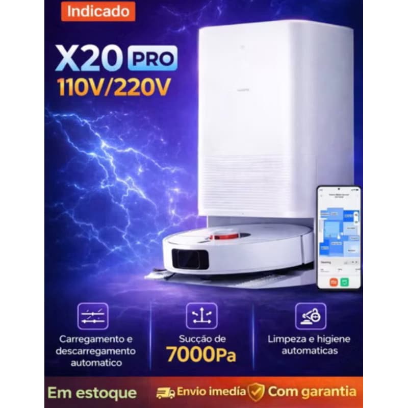 Robô Aspirador X20 Pró 220w/110w