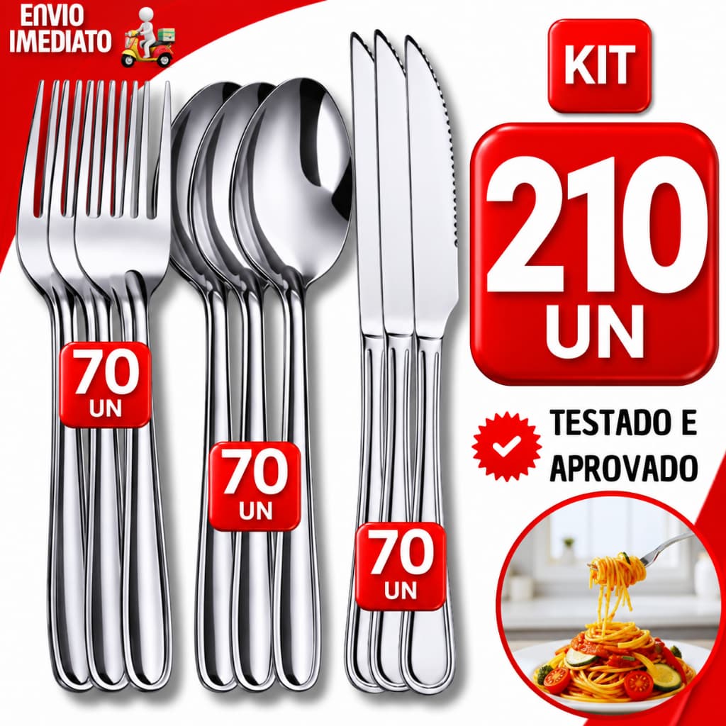 MULTIUSO GARFO FACA COLHER TALHER PREMIUM INOX CASA RESTAURANTE