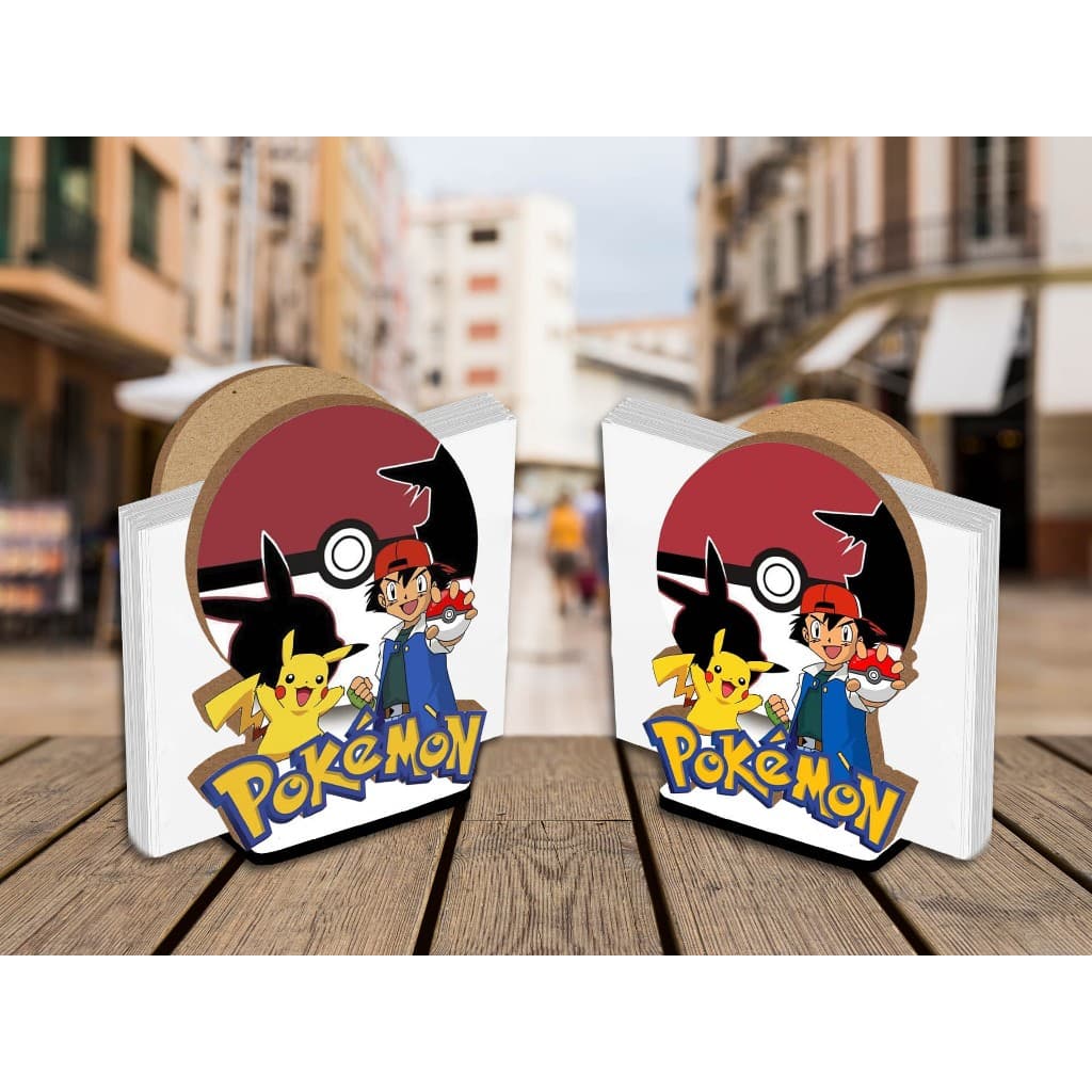 Kit 10 Centro de Mesa Porta Guardanapo Pokemon