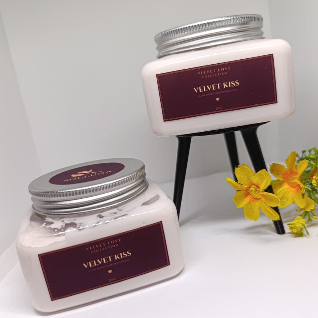 Hidratante Corporal Velvet Kiss 200g | Ultra Hidratante e Perfumado | Solluna