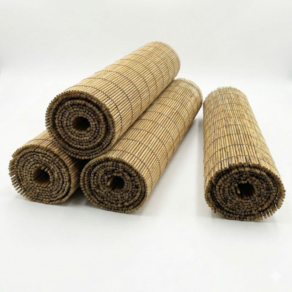 Kit 150m² 30 Esteiras de Bambu 100% Natural Forro Pergolado Sombrite Papel Parede Rústico Eventos