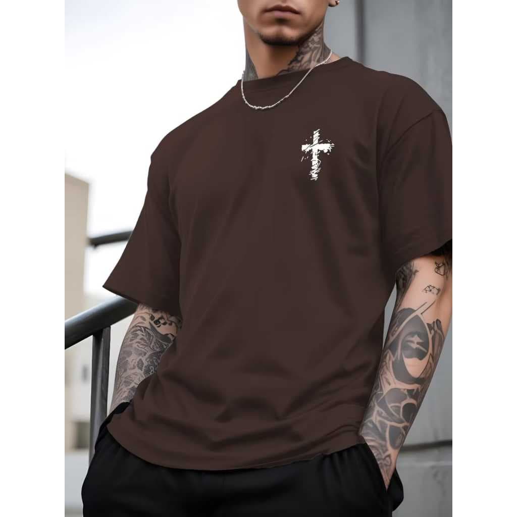 Camiseta Masculina 100%Algodao Estampa FÉ  Premium Envio Full