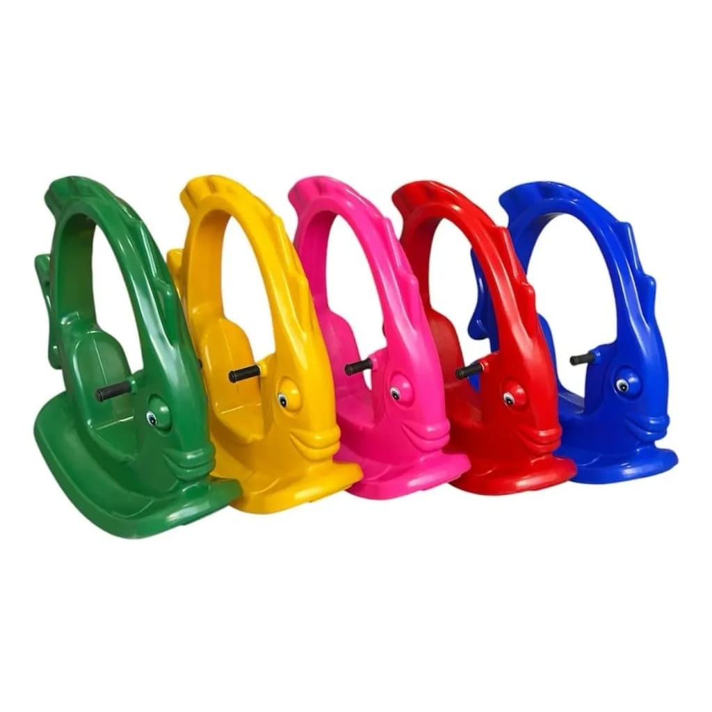 Gangorra Infantil Peixinho Colorida Playground Crianças