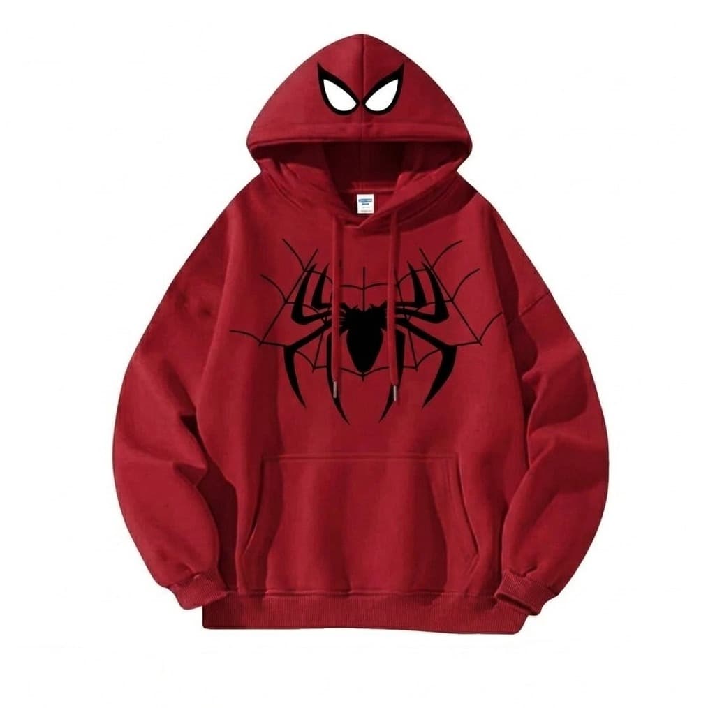 Moletom Homem Aranha Masculino Feminino Unissex Flanelado Capuz Street Spider Premium